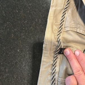 American Eagle Distressed Khakis